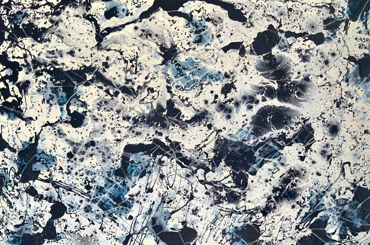 Mármol, pintura abstracta de Andrea Brotons realizada en 2022